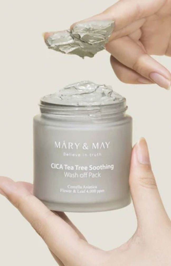 Mary&May - Masque détoxifiant - Niacinamide & arbre à thé - Peaux mixtes à grasses