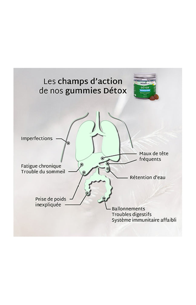 Cure gummies detox - Citron - Sans sucres - 2 mois