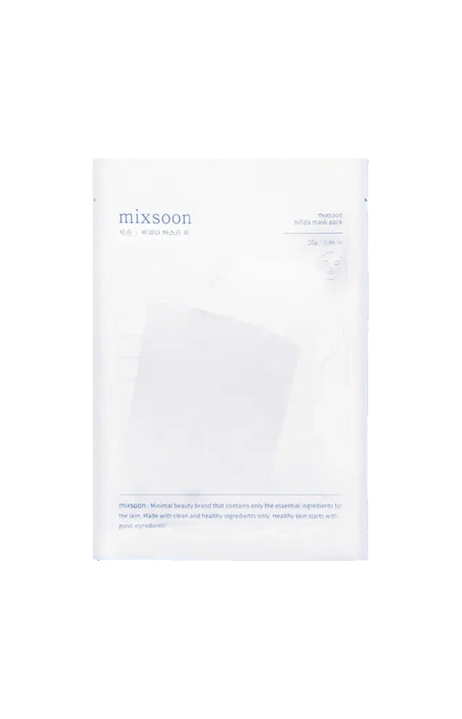 Mixsoon - Masque en tissu hydratant - Bifida & probiotiques - Visage - 5 unités