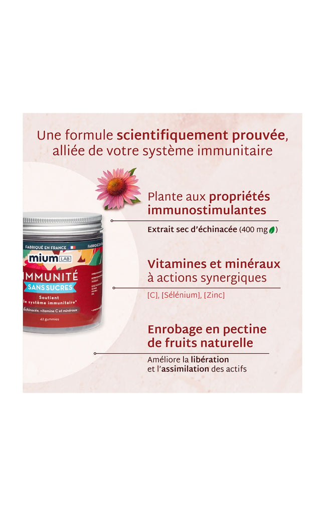 Cure gummies immunité - Cerise - Sans sucres - 2 mois