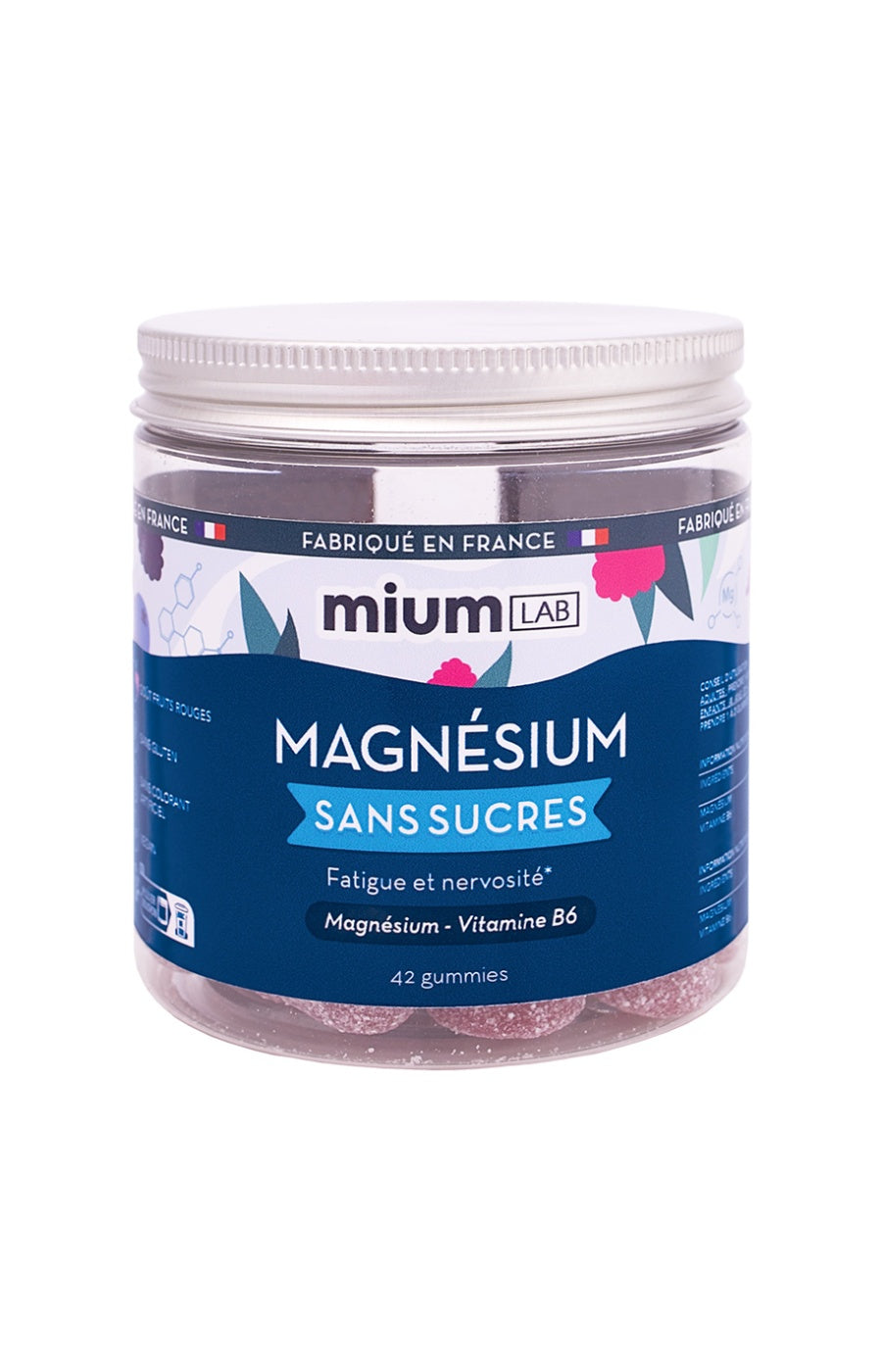 Gummies magnésium - Fruit rouges - Sans sucres - 21 jours