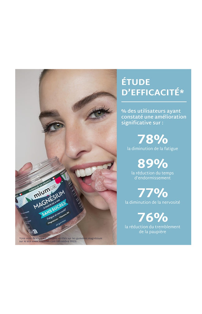 Gummies magnésium - Fruit rouges - Sans sucres - 21 jours