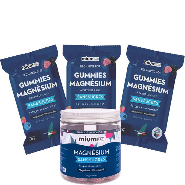 Cure gummies magnésium - Fruits rouges - Sans sucres - 3 mois