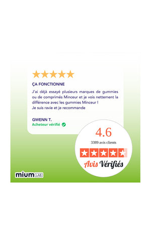 Cure gummies minceur - Pomme & vanille - Sans sucres - 3 mois