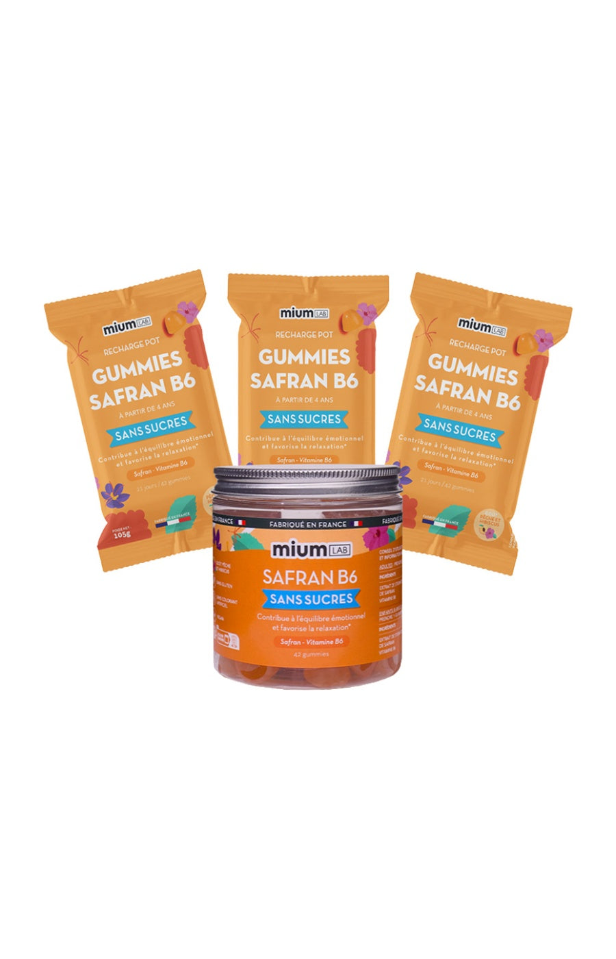 Cure gummies équilibre émotionnel - Pêche & hibiscus - Sans sucres - 3 mois