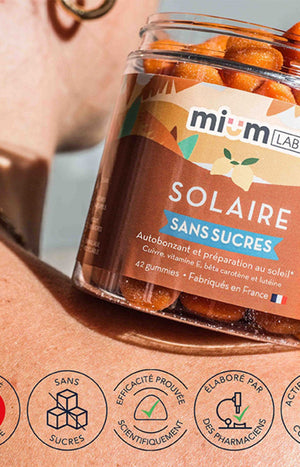 Gummies solaire - Autobronzant & préparation au soleil - Citron - Sans sucres - 21 jours