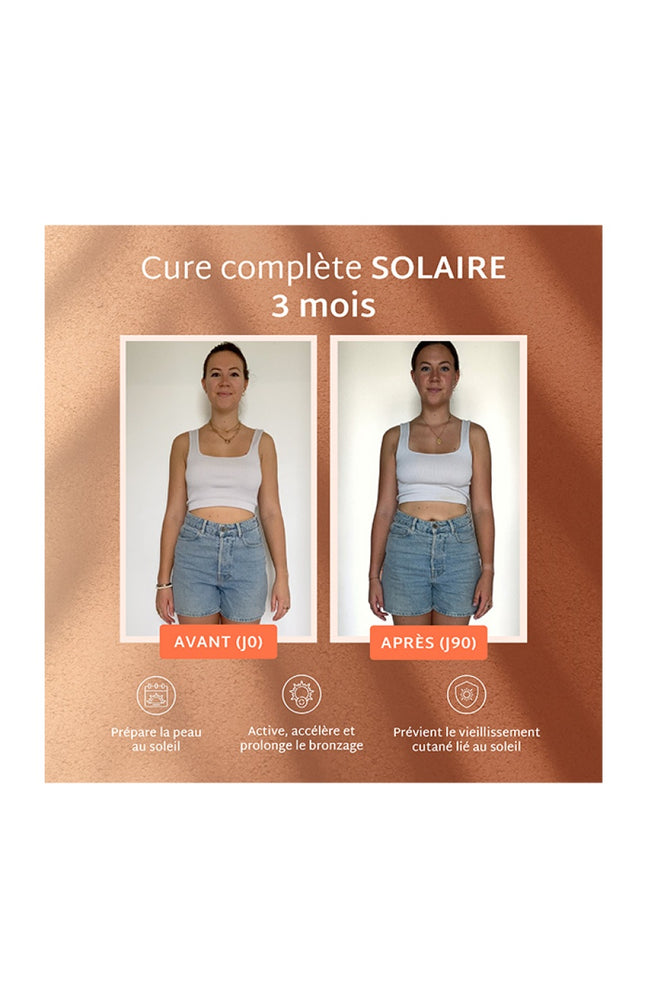 Cure gummies solaire - Autobronzant & préparation au soleil - Citron - Sans sucres - 3 mois