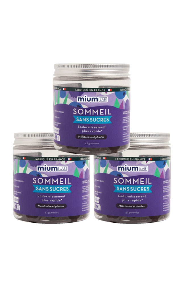 Cure gummies sommeil - Mûre & myrtille - Sans sucres - 2 mois