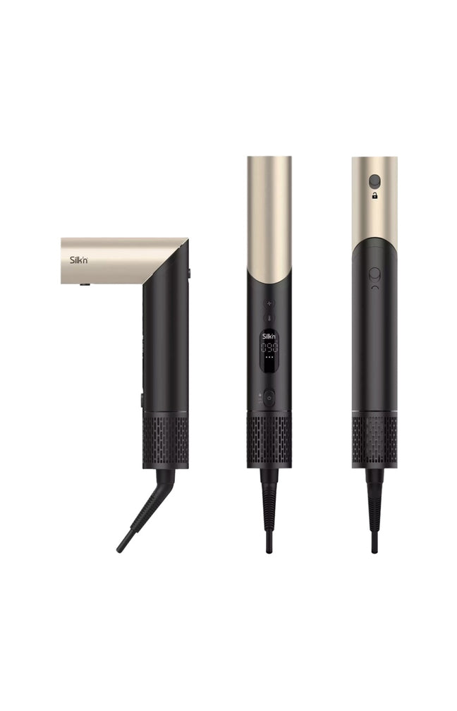 Sèche-cheveux tout-en-1 - 5 embouts - Doré
