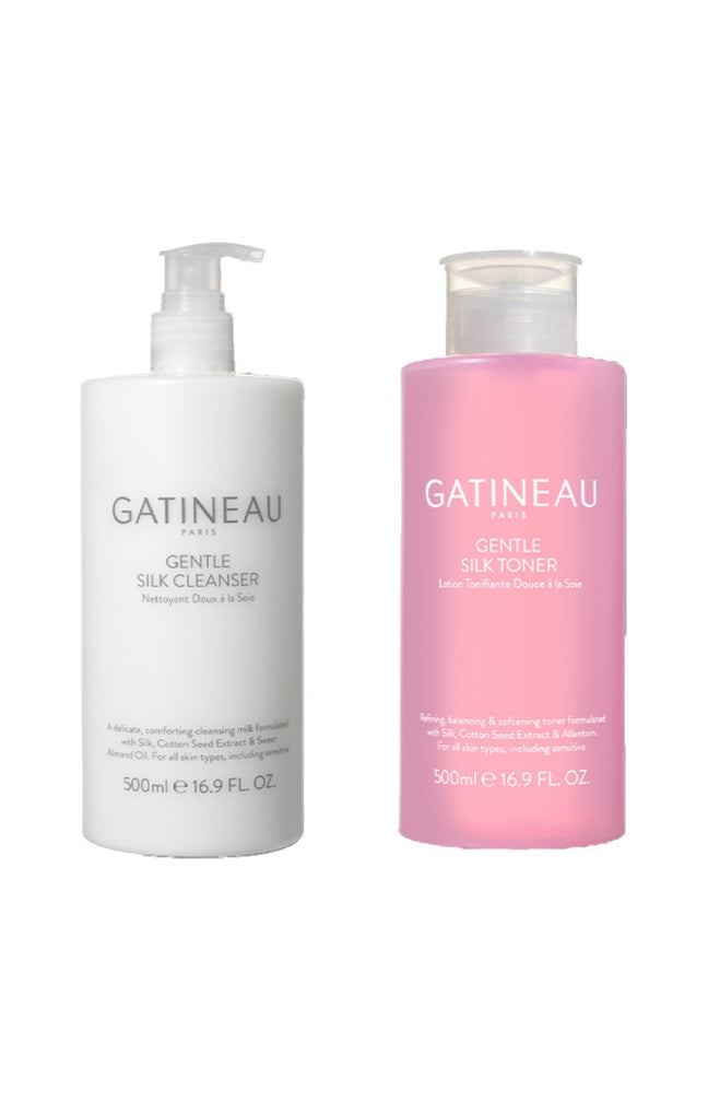 Nettoyant et tonique - Gentle Silk - Visage - 2 x 500 ml