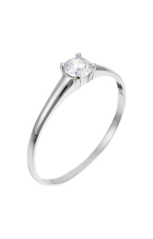 Bague Excellence - Or blanc 375/1000 & zirconium