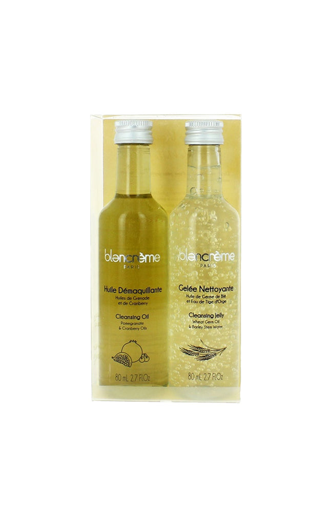 Huile demaquillante & gelée nettoyante - Grenade & blé - Visage - 2 x 80 ml