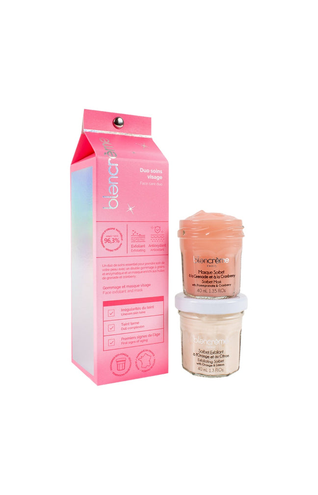 Coffret masque et exfoliant nourrissants - Grenade & cramberry - Visage - 2 x 40 ml