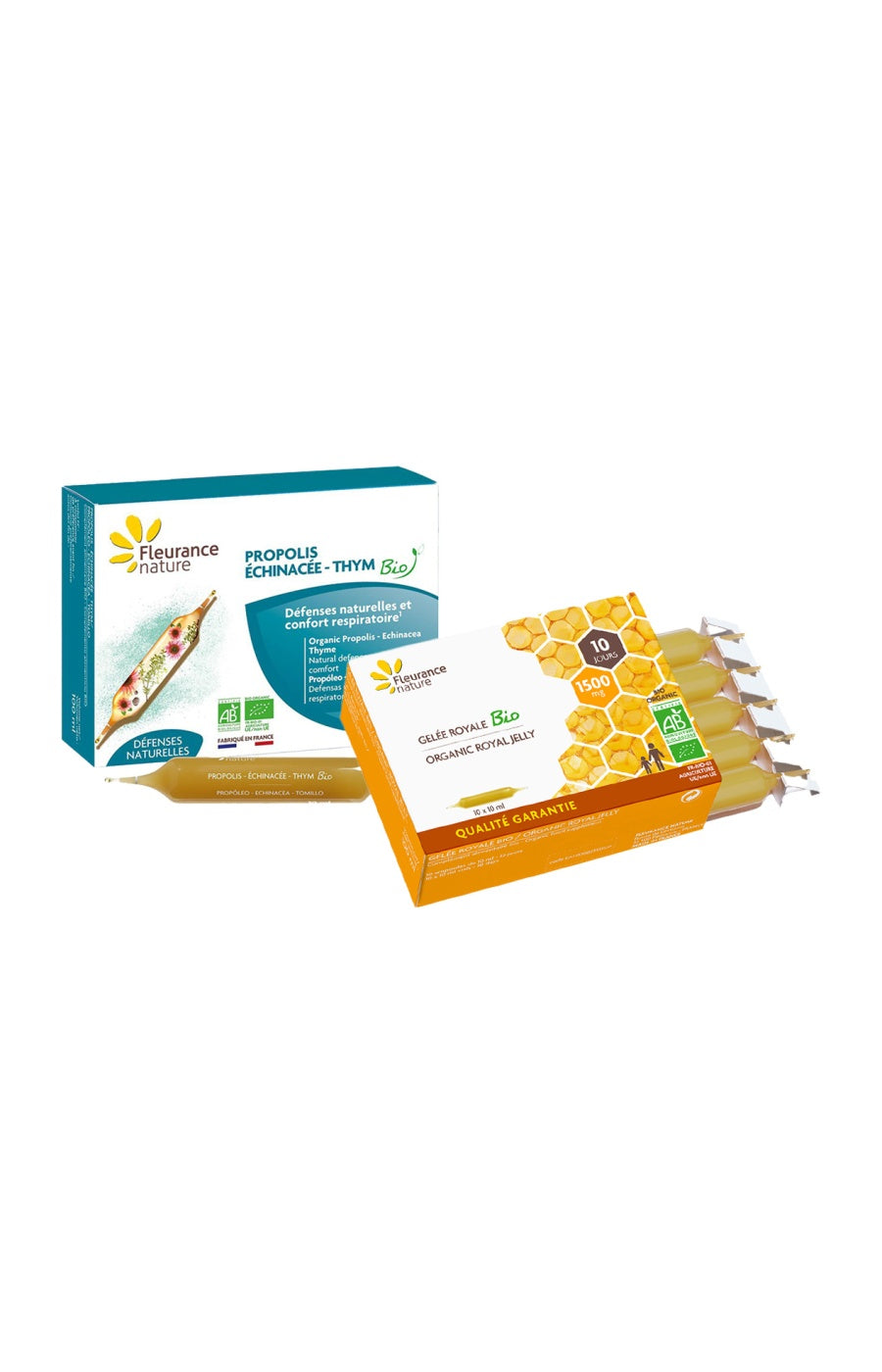 Ampoules défenses immunitaires bio - Gelée royale & propolis - 2 x 10 jours