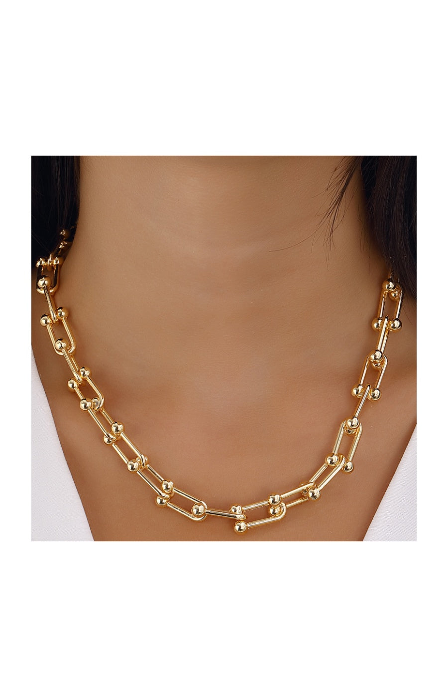 Collier chaîne - Laiton plaqué or