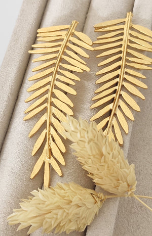 Boucles d'oreilles - Laiton plaqué or