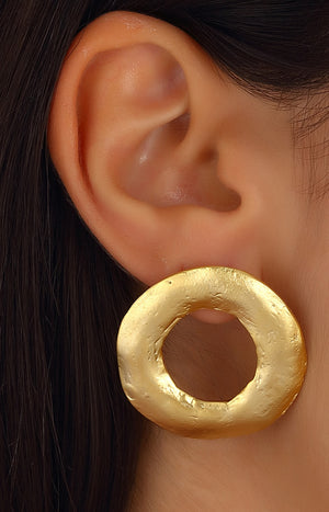 Boucles d'oreilles - Laiton plaqué or