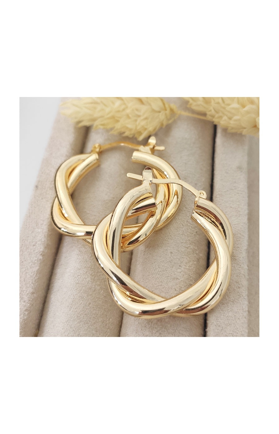 Boucles d'oreilles - Laiton plaqué or