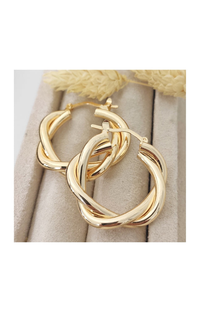 Boucles d'oreilles - Laiton plaqué or
