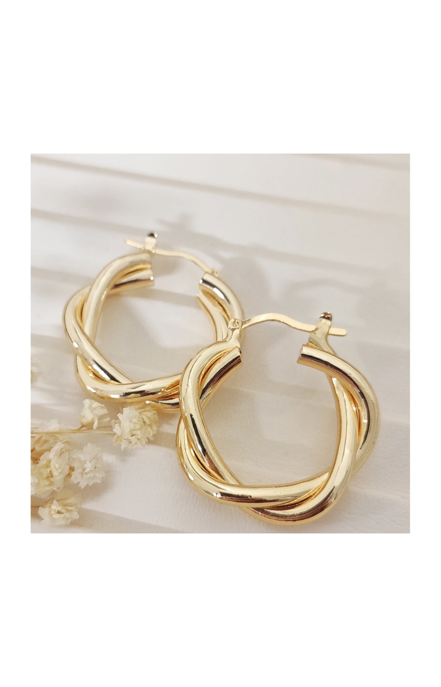 Boucles d'oreilles - Laiton plaqué or