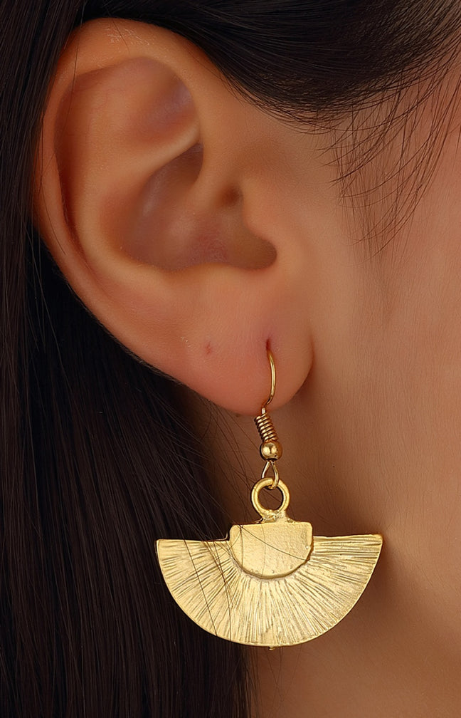 Boucles d'oreilles - Laiton plaqué or