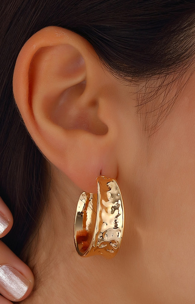 Boucles d'oreilles - Laiton plaqué or
