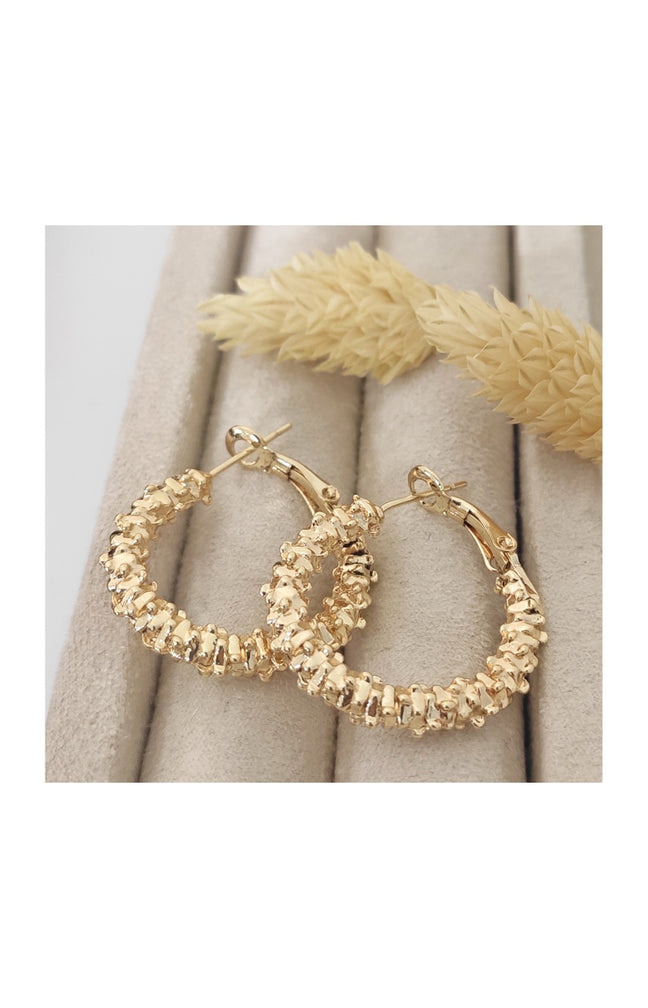 Boucles d'oreilles - Laiton plaqué or