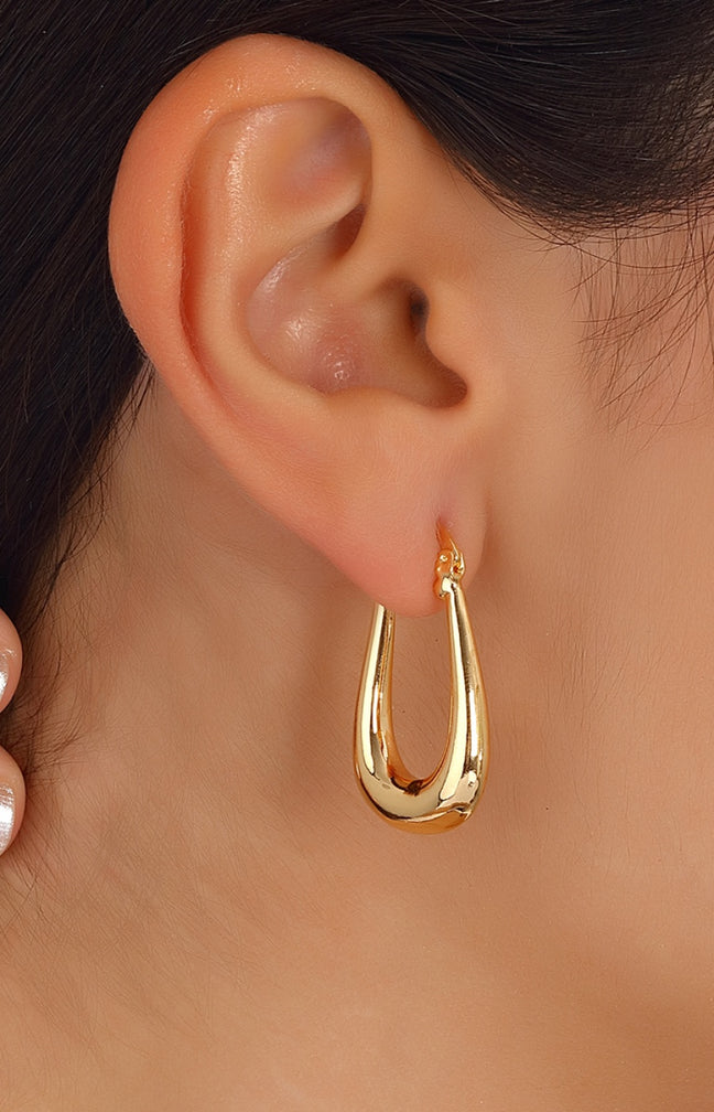 Boucles d'oreilles - Laiton plaqué or
