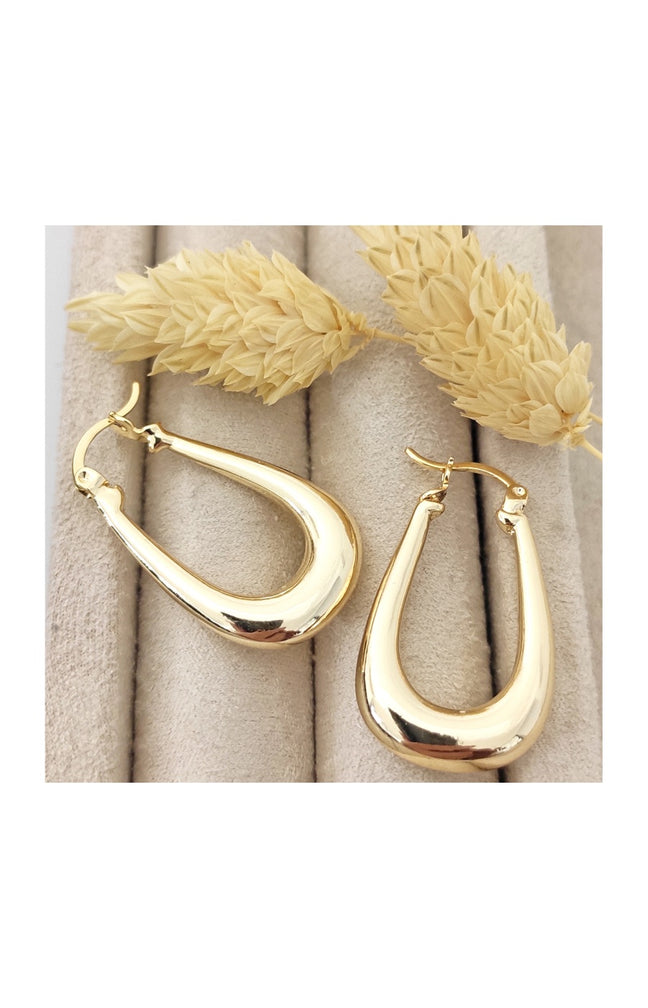 Boucles d'oreilles - Laiton plaqué or