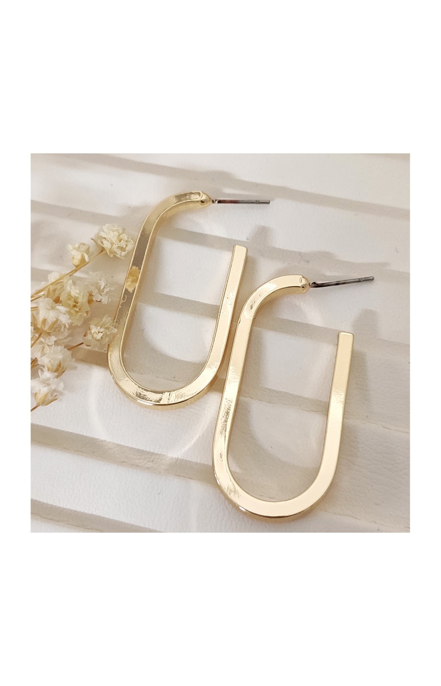 Boucles d'oreilles - Laiton plaqué or
