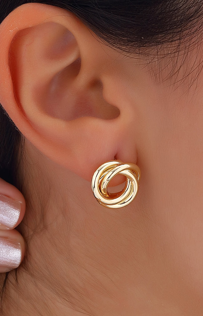 Boucles d'oreilles - Laiton plaqué or