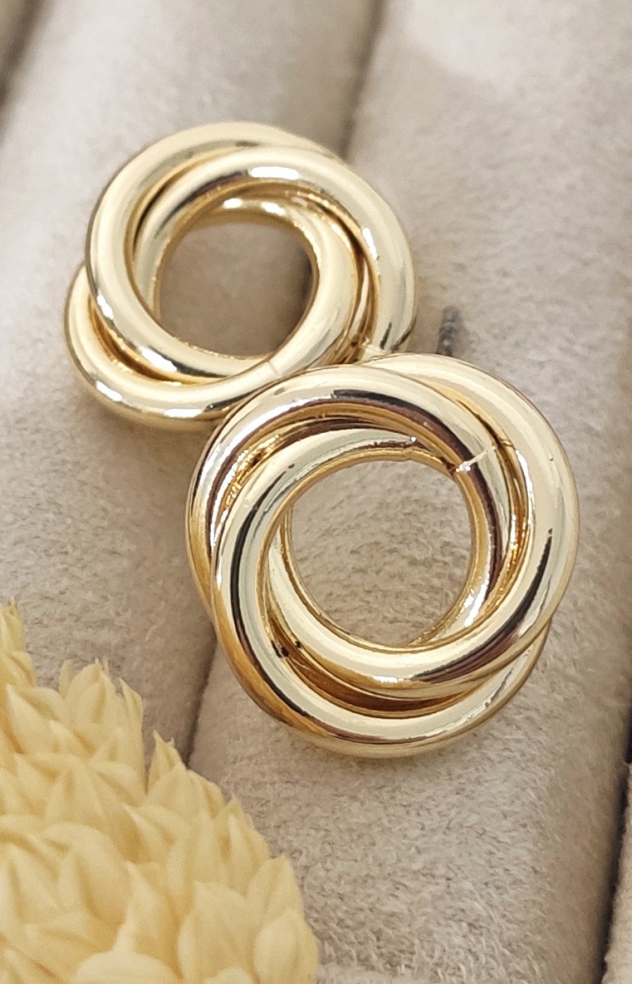 Boucles d'oreilles - Laiton plaqué or