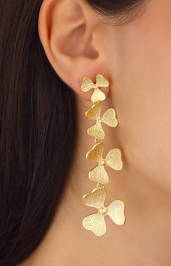 Boucles d'oreilles - Laiton plaqué or
