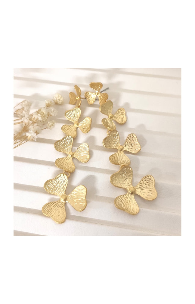 Boucles d'oreilles - Laiton plaqué or