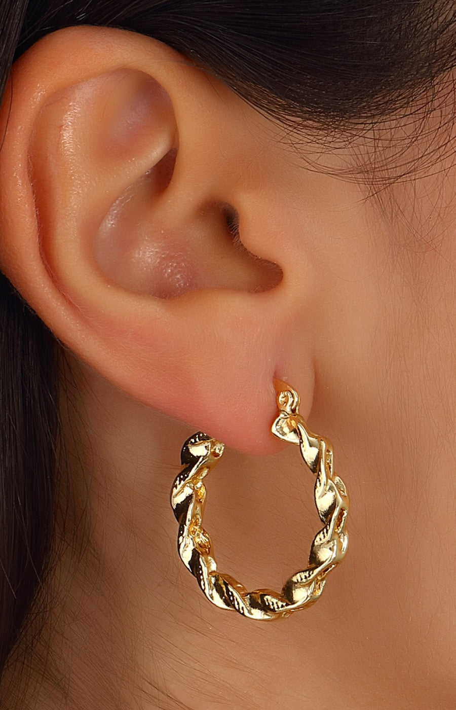 Boucles d'oreilles - Laiton plaqué or