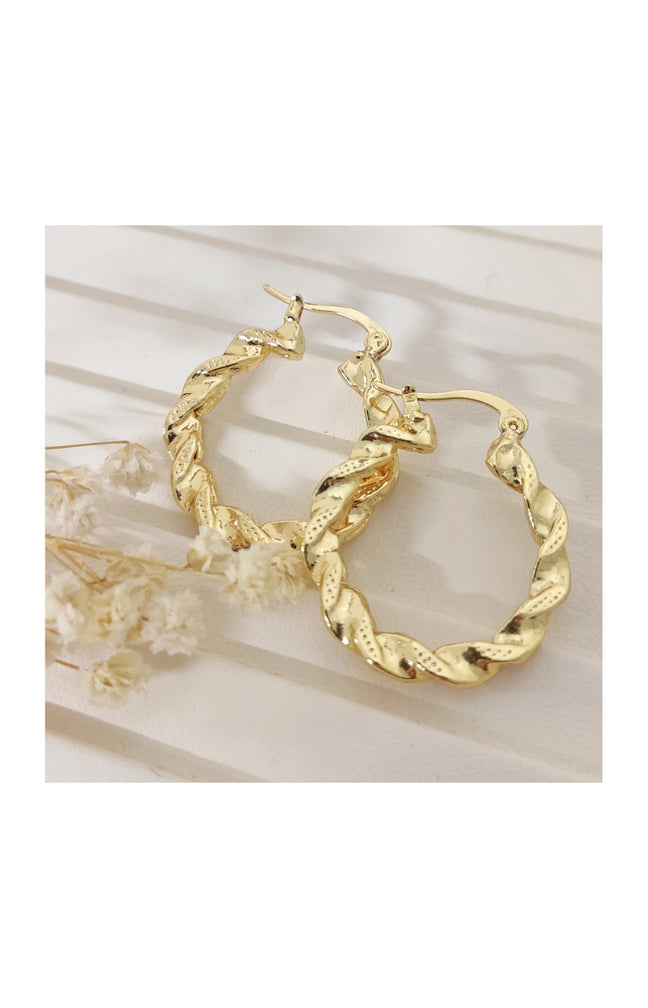 Boucles d'oreilles - Laiton plaqué or