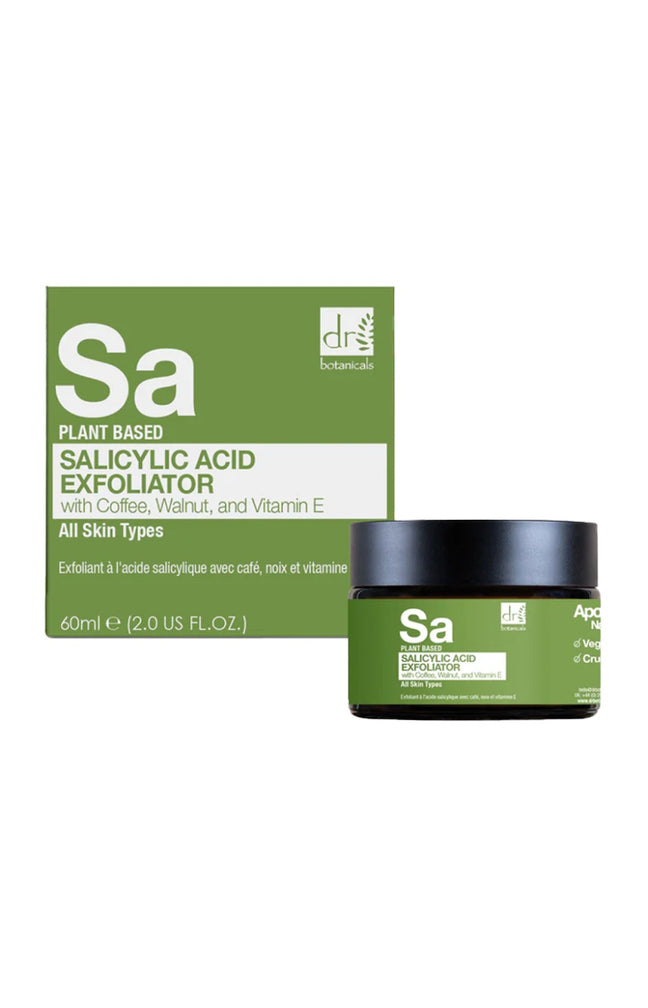 Exfoliant à l'acide salicylique - Café, noix & vitamine E - Peaux à imperfections - 50 ml