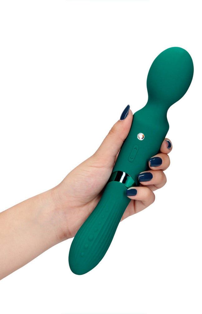 Vibromasseur double embouts - 20 modes - Vert
