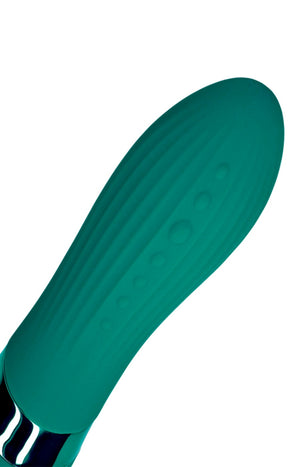 Vibromasseur double embouts - 20 modes - Vert