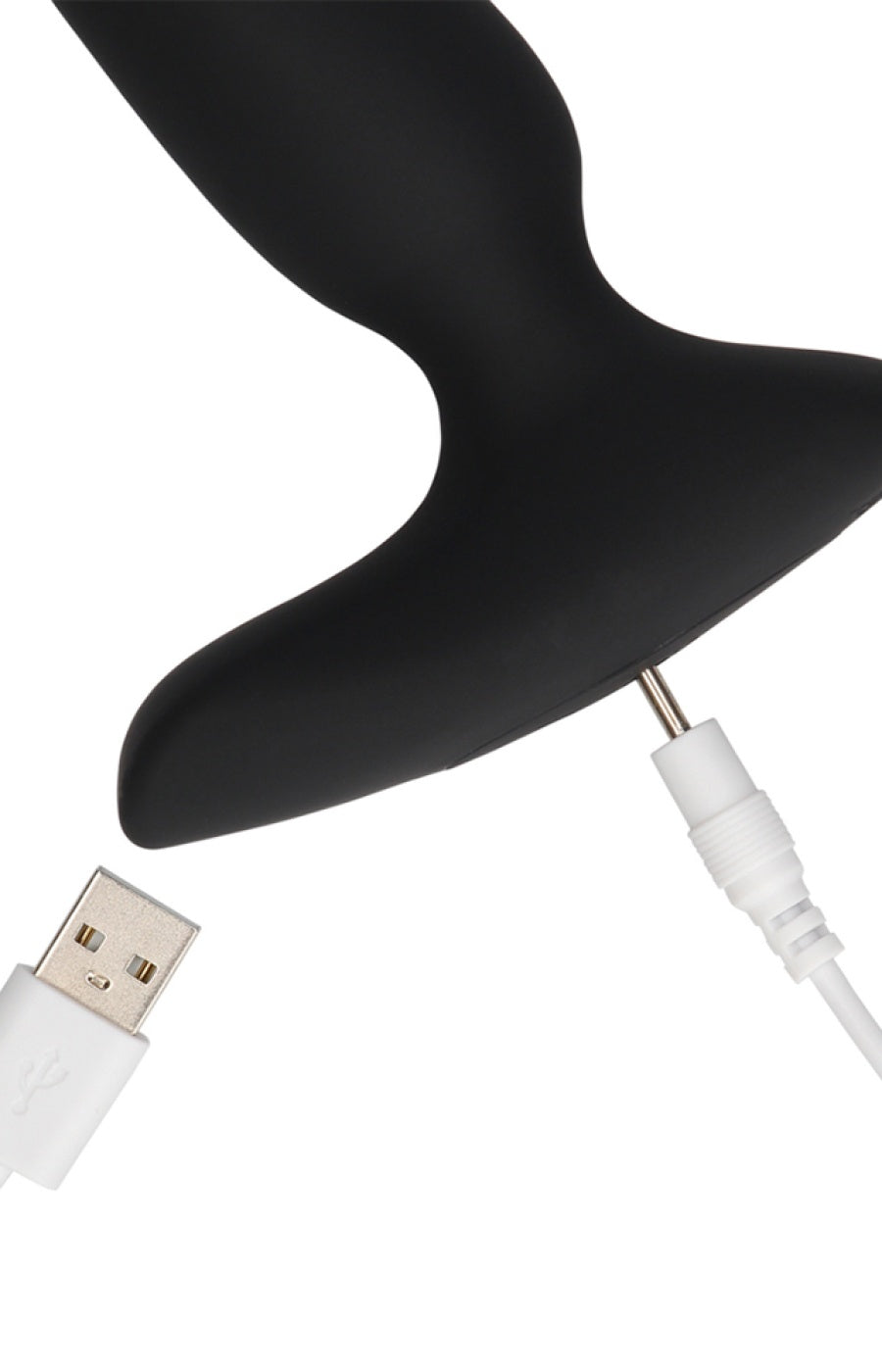Plug anal vibrant lisse & télécommande - 10 modes - Noir
