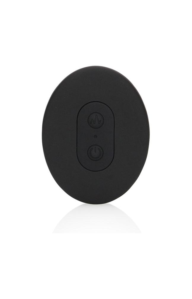 Plug anal vibrant lisse & télécommande - 10 modes - Noir