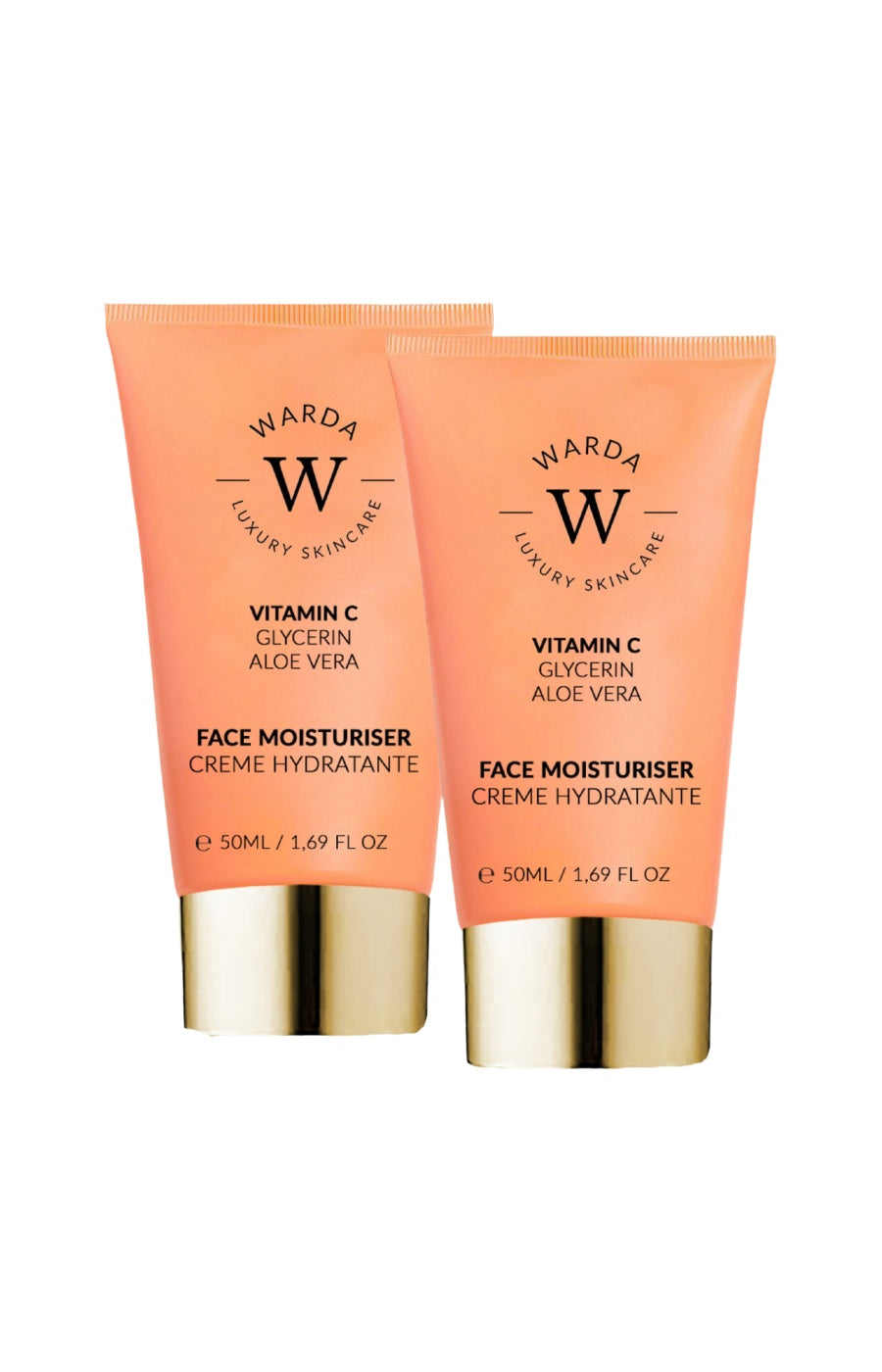 Crèmes de jour hydratantes - Vitamine C - Visage - 2 x 50 ml