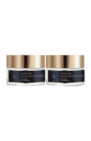 Crèmes de nuit anti-rides - 24k Gold - Peaux matures - 2 x
