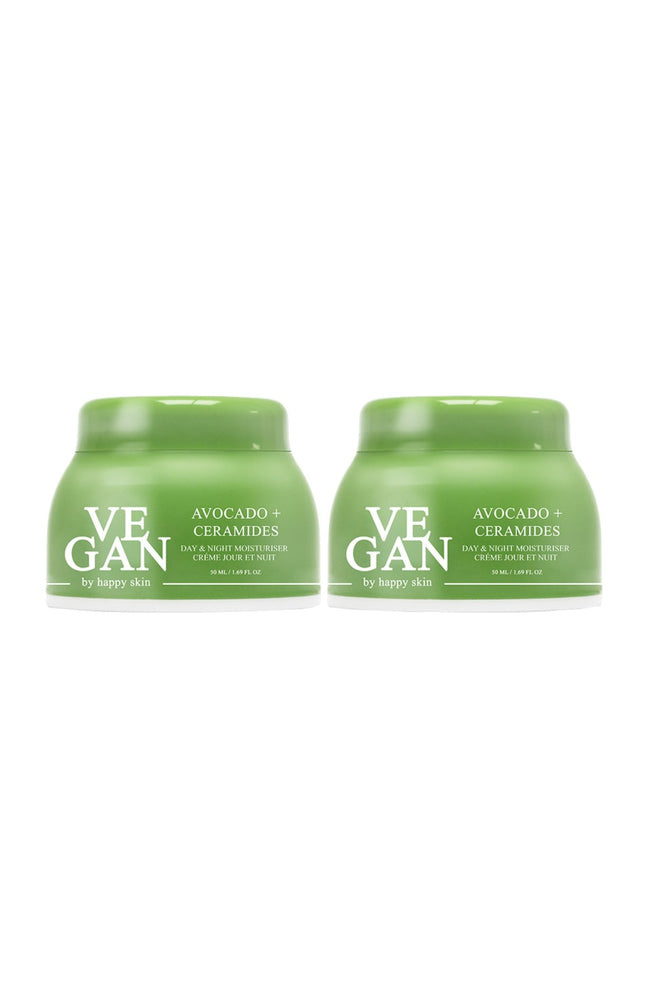 Crèmes anti-âge - Avocat & céramides - Jour & nuit - Peaux sèches - 2 x 50 ml