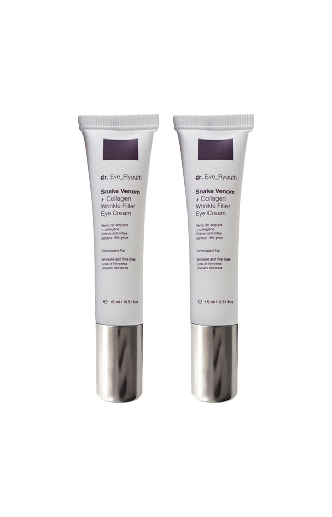 Soins contour des yeux anti-rides - Venin de serpent & collagène - 2 x 15 ml
