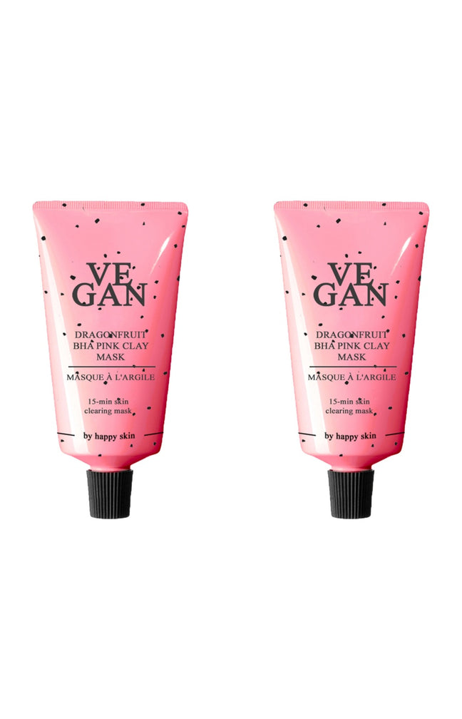 Masques à l'argile purifiants - Fruit du dragon & BHA - Visage - 2 x 50 ml