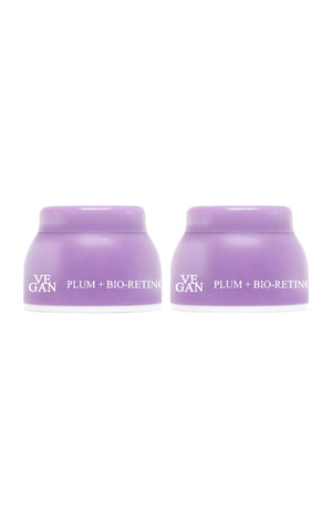 Crèmes contours des yeux anti-âge - Prune & rétinol bio - Peaux sensibles - 2 x