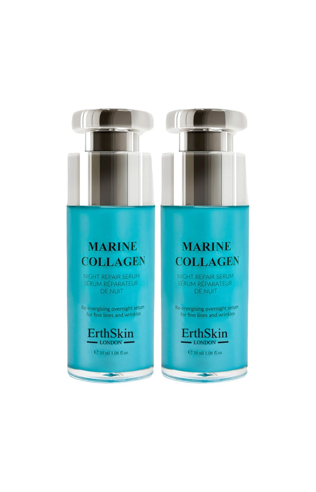 Sérums de nuit réparateurs - Collagène marin - Visage - 2 x 30 ml