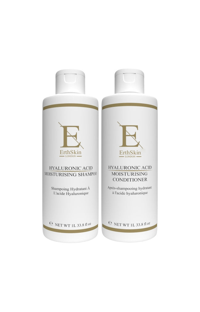 Shampoing & après-shampoing réparateurs - Acide hyaluronique - Cheveux secs & abîmés - 2 x 1 L