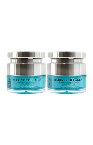 Crèmes de nuit - Collagène marin - Visage - 2 x 50 ml